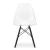 Set 4 scaune stil scandinav, Artool, Osaka, policarbonat, lemn, transparent si negru, 46x51.5x81 cm GartenVIP DiyLine