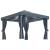 Pavilion cu perdele & șiruri lumini LED, antracit, 3x3 m GartenMobel Dekor
