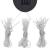 Pavilion cu perdele & șiruri lumini LED, antracit, 3x3 m GartenMobel Dekor
