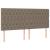 Tăblii de pat, 4 buc, gri taupe, 100x7x78/88 cm, textil GartenMobel Dekor