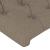 Cadru de pat cu tăblie, gri taupe, 200x200 cm, textil GartenMobel Dekor