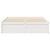 Cadru de pat, alb, 150x200 cm, lemn masiv de pin GartenMobel Dekor