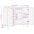 Dulap lateral, 90x33x75 cm, lemn masiv de mango GartenMobel Dekor