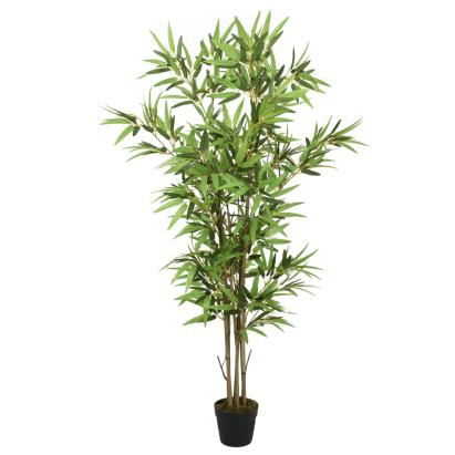 Arbore din bambus artificial 828 de frunze 150 cm verde GartenMobel Dekor
