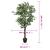 Arbore ficus artificial 1260 de frunze 200 cm verde GartenMobel Dekor