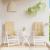 Perne scaun cu spătar înalt 2 buc. melanj bej 120x50x4cm textil GartenMobel Dekor