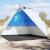 Cort camping, albastru azuriu, impermeabil, setare rapidă GartenMobel Dekor