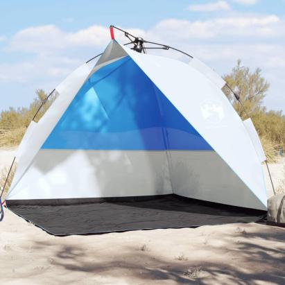 Cort camping, albastru azuriu, impermeabil, setare rapidă GartenMobel Dekor