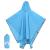 Poncho de ploaie cu glugă, design 2 în 1, albastru, 223x145 cm GartenMobel Dekor