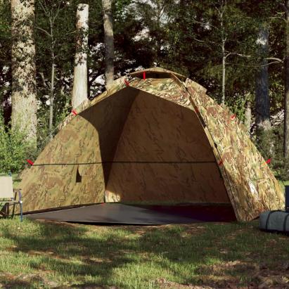 Cort de pescuit pentru 4 persoane, camuflaj, setare rapidă GartenMobel Dekor