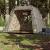 Cort de pescuit pentru 4 persoane, camuflaj, setare rapidă GartenMobel Dekor