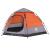 Cort camping cabană 4 persoane gri/portocaliu setare rapidă GartenMobel Dekor