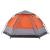 Cort camping cabană 4 persoane gri/portocaliu setare rapidă GartenMobel Dekor