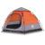 Cort camping cabană 4 persoane gri/portocaliu setare rapidă GartenMobel Dekor