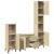 Set mobilier de baie, 3 piese, stejar sonoma, lemn prelucrat GartenMobel Dekor
