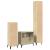 Set mobilier de baie, 3 piese, stejar sonoma, lemn prelucrat GartenMobel Dekor