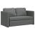 Canapea extensibilă 2 în 1, gri închis, 112x174x55 cm, textil GartenMobel Dekor