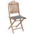 Set mobilier de exterior pliabil, cu perne, 5 piese, bambus GartenMobel Dekor