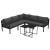 Set mobilier gradina/terasa, gri, 1 masa din 2 piese, 1 canapea din 5 piese, Lyndsey GartenVIP DiyLine