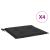 Perne scaune grădină 4 buc. negru 50x50x3 cm țesătură Oxford GartenMobel Dekor