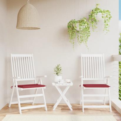 Perne scaune grădină 2 buc. roșu vin 50x50x3 cm țesătură Oxford GartenMobel Dekor
