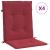 Perne cu spătar mic, 4 buc. roșu vin 100x50x3 cm textil oxford GartenMobel Dekor