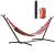 Hamac bumbac cu suport otel, husa, multicolor, dungi, 200x150 cm GartenVIP DiyLine