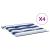 Perne scaun grădină 4 buc dungi albastru&alb, 40x40x3 cm textil GartenMobel Dekor