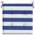 Perne scaun grădină 4 buc dungi albastru&alb, 40x40x3 cm textil GartenMobel Dekor
