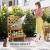 Jardiniera decorativa cu suport pentru plante cataratoare, lemn, 2 nivele, tip butoi, 45x45x80 cm GartenVIP DiyLine