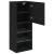 Comodă TV cu lumini LED, negru, 40,5x30x102 cm GartenMobel Dekor