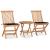 Set mobilier exterior pliabil cu perne, 3 piese, lemn masiv tec GartenMobel Dekor