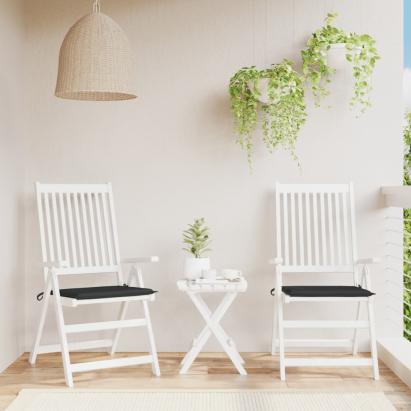 Perne scaune grădină 2 buc. negru 40x40x3 cm țesătură Oxford GartenMobel Dekor