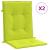 Perne cu spătar mic, 2 buc. verde 100x50x3 cm textil oxford GartenMobel Dekor