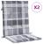 Perne cu spătar, gri carouri, 2 buc., 100x50x3cm, textil Oxford GartenMobel Dekor