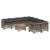 Set canapele de grădină, 9 piese, cu perne, gri, poliratan GartenMobel Dekor