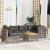 Set mobilier grădină cu perne, 6 piese, gri, poliratan GartenMobel Dekor