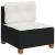 Set canapele de grădină cu perne, 7 piese, negru, poliratan GartenMobel Dekor