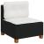 Set canapele de grădină cu perne, 7 piese, negru, poliratan GartenMobel Dekor