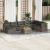 Set canapele de grădină, 9 piese, cu perne, gri, poliratan GartenMobel Dekor
