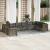 Set mobilier de grădină cu perne, 10 piese, gri, poliratan GartenMobel Dekor