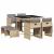 Set de masă pentru grădină, 9 piese, cu perne, bej, poliratan GartenMobel Dekor