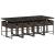 Set mobilier de grădină cu perne, 9 piese, maro, poliratan GartenMobel Dekor