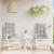 Perne scaun cu spătar înalt 2 buc. melanj gri 120x50x7cm textil GartenMobel Dekor