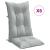 Perne scaun cu spătar înalt 6 buc. melanj gri 120x50x7cm textil GartenMobel Dekor