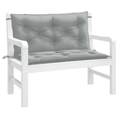 Pernă bancă de grădină 2db melanj gri deschis 100x50x7cm textil GartenMobel Dekor
