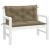 Pernă bancă de grădină 2buc melanj gri taupe 100x50x7 cm textil GartenMobel Dekor