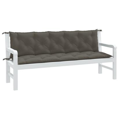 Pernă bancă de grădină 2buc melanj gri închis 180x50x7cm textil GartenMobel Dekor