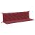 Pernă bancă de grădină 2 buc melanj roșu vin 200x50x7 cm textil GartenMobel Dekor