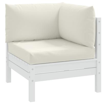 Perne de paleți, 3 buc., melanj crem, material textil GartenMobel Dekor